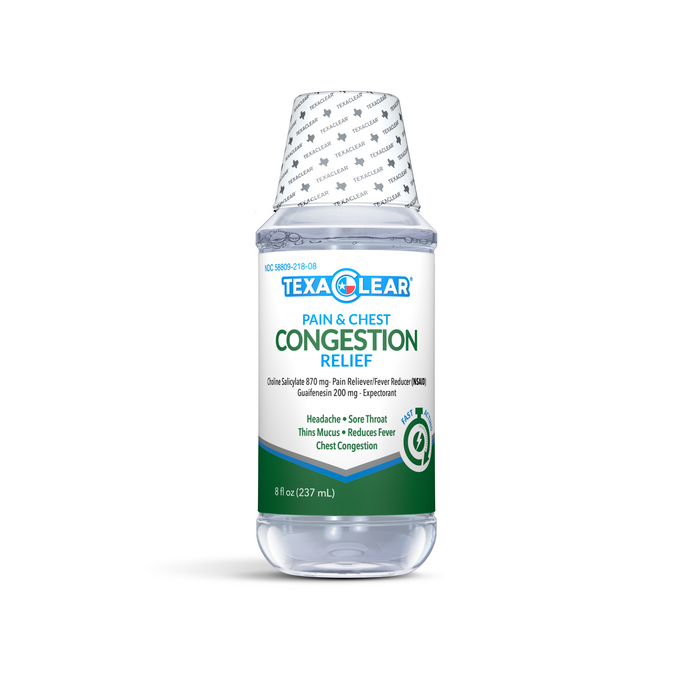 TexaClear Pain & Chest Congestion Relief